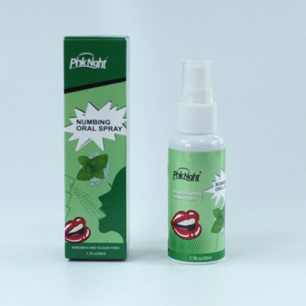 PinkNight Numbing Oral Spray: Refreshing Mint Formula for Enhanced Intimate Moments – Paraben & Sugar Free, 50ml